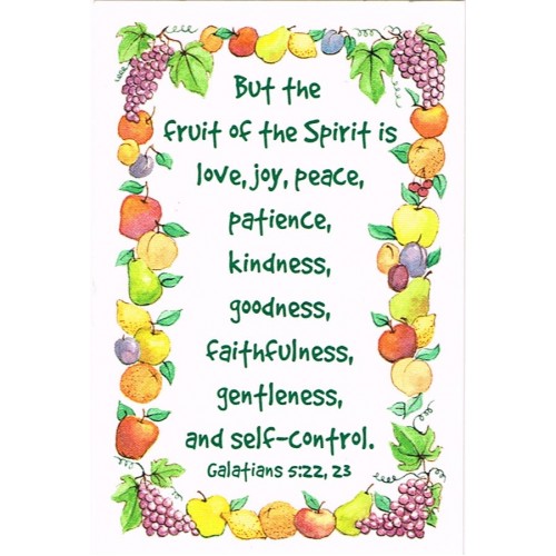 Prayer card But the fruit of the spirit