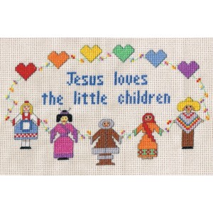 Sampler: Jesus loves the children