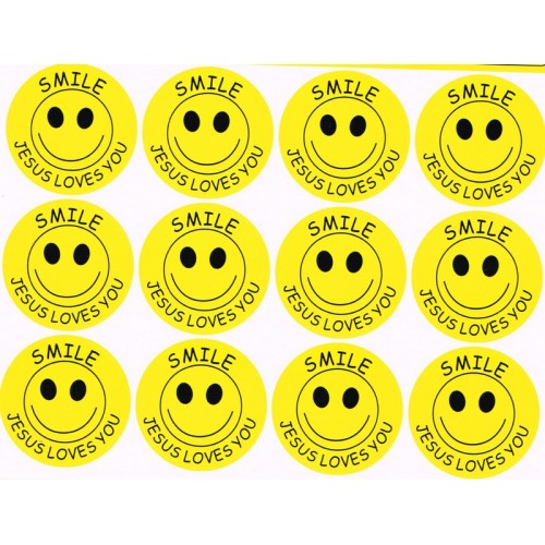 Happy Face Stickers - 112 Piece Rainbow Smiley Face Sticker Pack