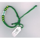 Threaded Bracelet With Hopebead - Green