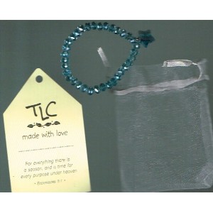 Blue Crystal Butterfly Prayer Bracelet For A Child