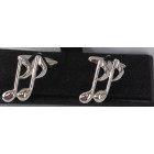 Cufflinks - musical notes