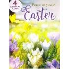 Cards - Easter Pack Of 4 Identical Mini Cards
