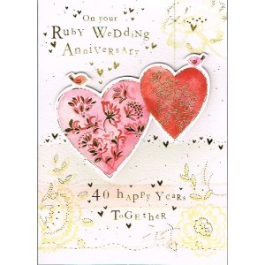 Card - Ruby Anniversary