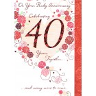Card - Ruby Wedding Anniversary