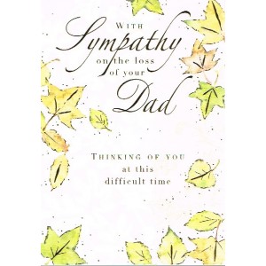 Card - Sympathy: Loss Of Dad