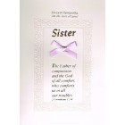 Card - Sympathy: Loss Of Sister