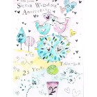 Card - Silver Wedding Anniversary