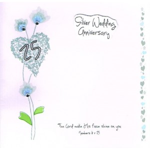 Card - Silver Wedding Anniversary